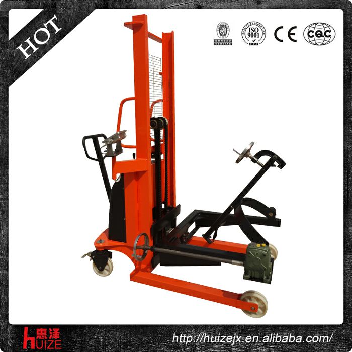 半電動(dòng)稱重油桶車（夾鐵桶，手搖翻轉(zhuǎn)）